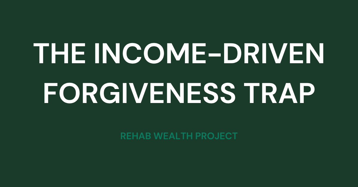 Why Income-Driven Student Loan Forgiveness Is Now a Financial Trap for Therapists